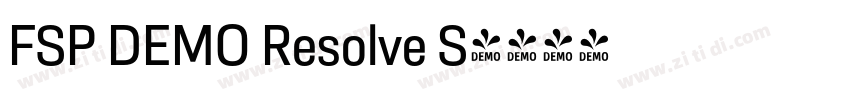 FSP DEMO Resolve S字体转换 FSP DEMO Resolve S字体转换